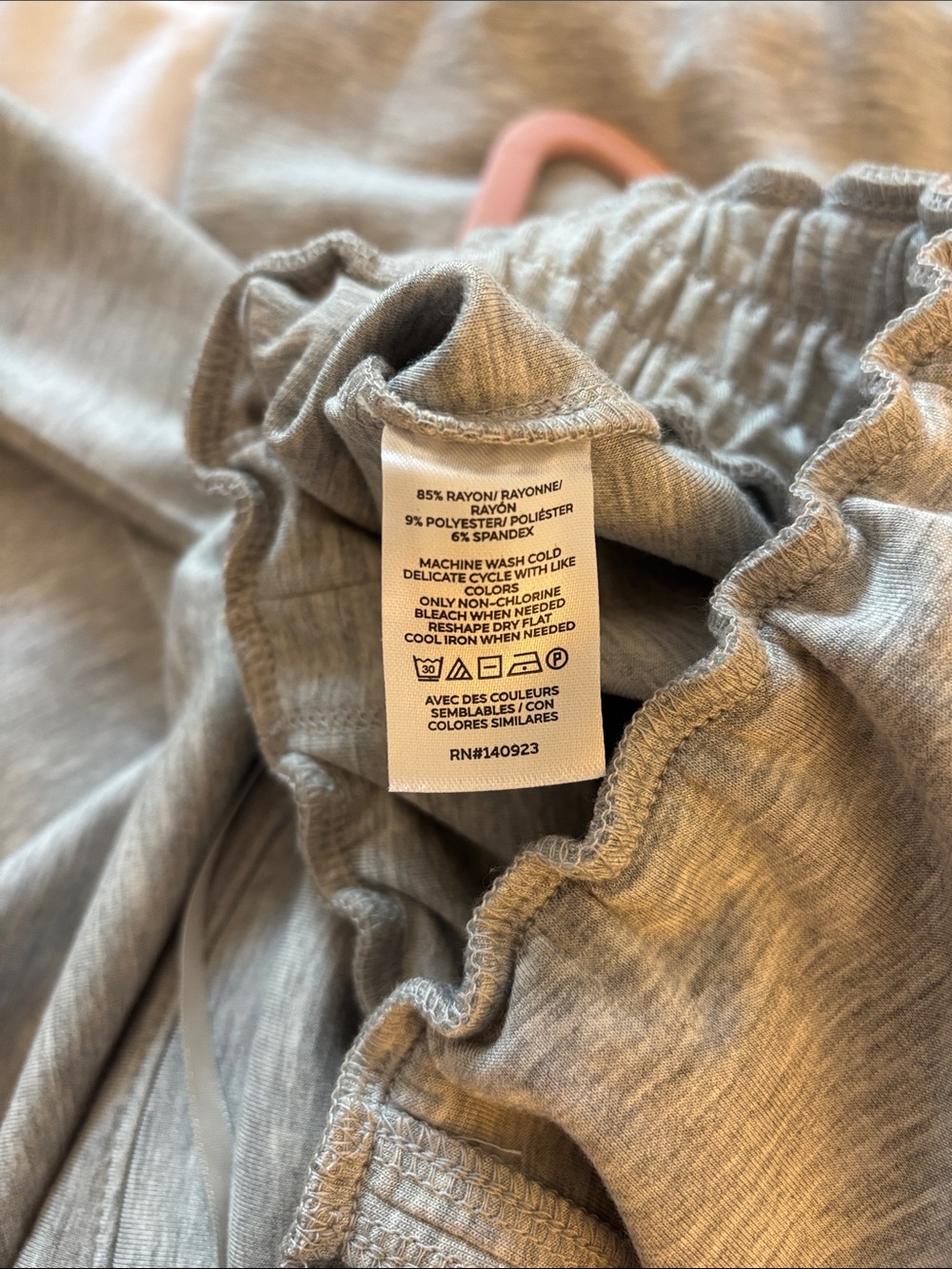 Lou & Grey Light Gray Sleeveless Jumpsuit with Elastic Waist - Picture 5 of 5